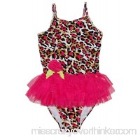 GUESS Kids Girls Leopard Tankini Tutu 2 Piece Swimsuit Medium 5 6 B07GXCYW2Z